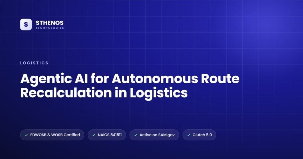 Agentic AI for Autonomous Route Recalculation in Logistics